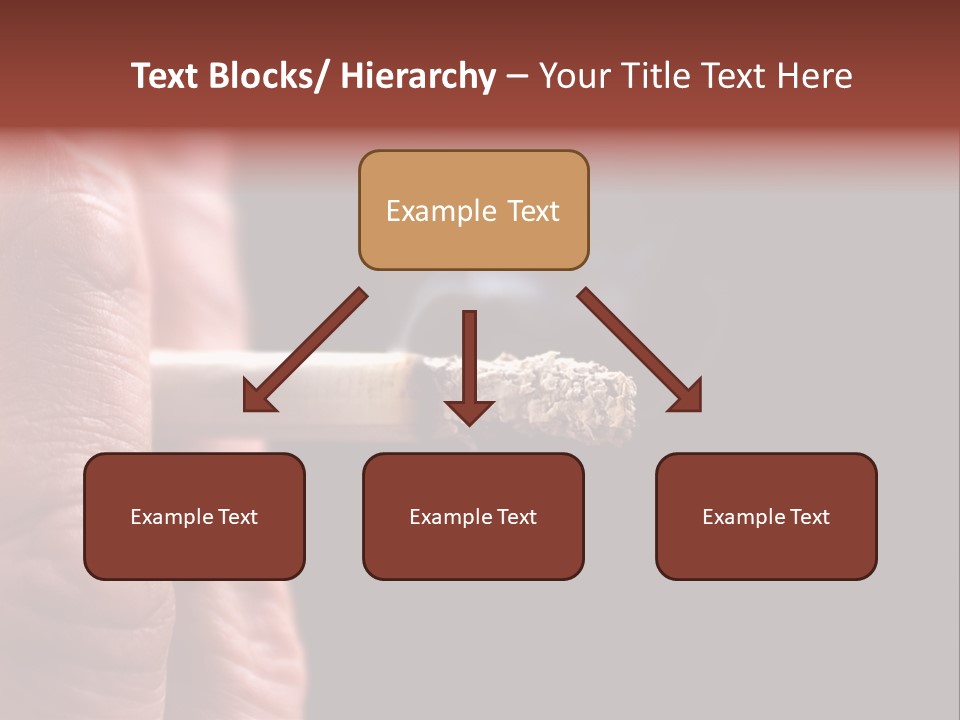 Cool Cancer Fingers PowerPoint Template