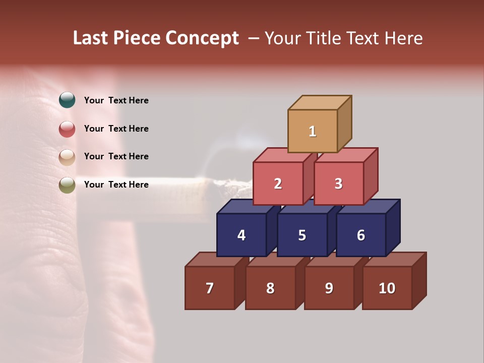 Cool Cancer Fingers PowerPoint Template