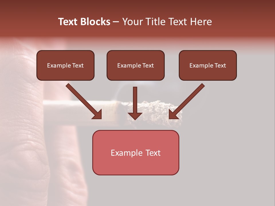 Cool Cancer Fingers PowerPoint Template