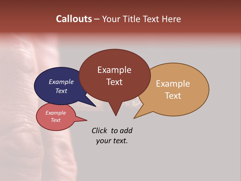 Cool Cancer Fingers PowerPoint Template