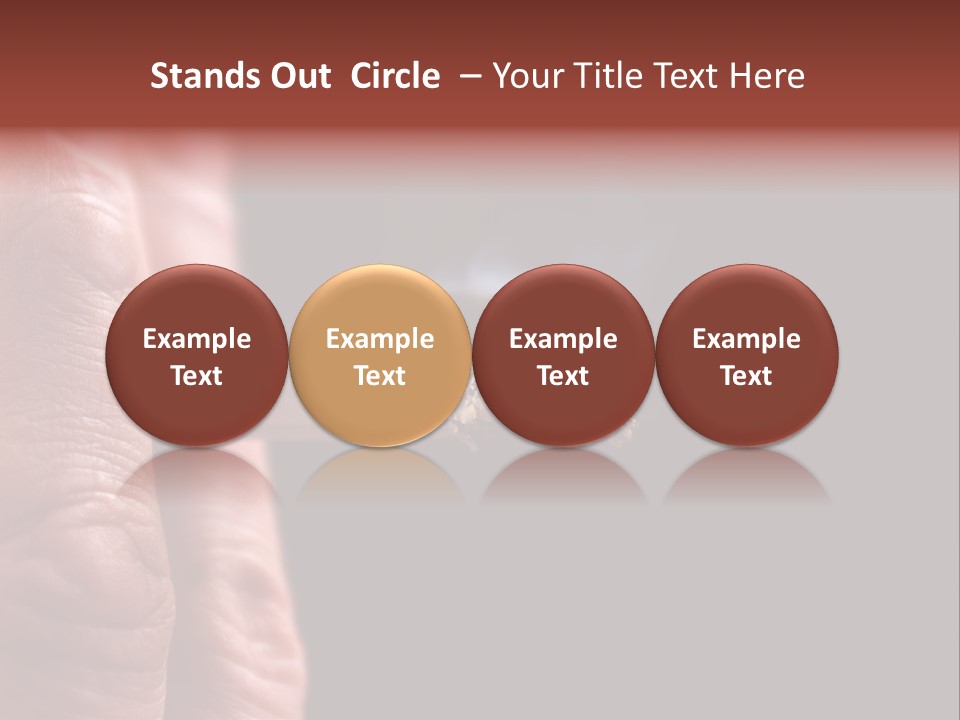 Cool Cancer Fingers PowerPoint Template