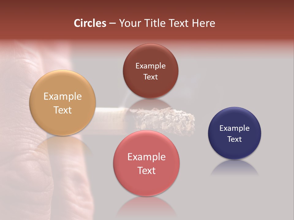 Cool Cancer Fingers PowerPoint Template