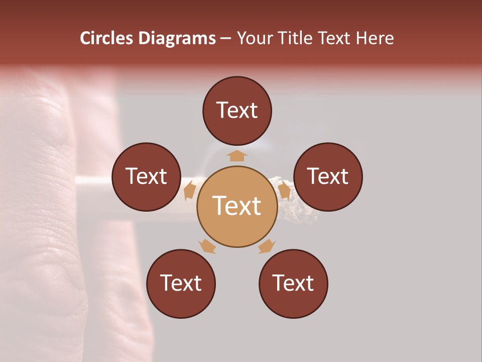 Cool Cancer Fingers PowerPoint Template