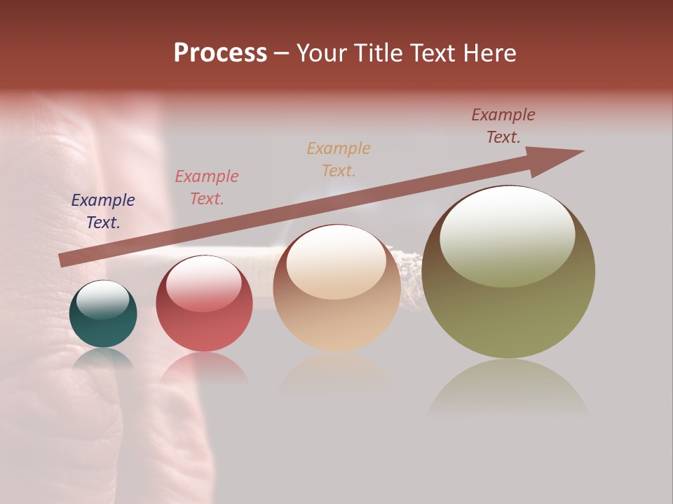 Cool Cancer Fingers PowerPoint Template