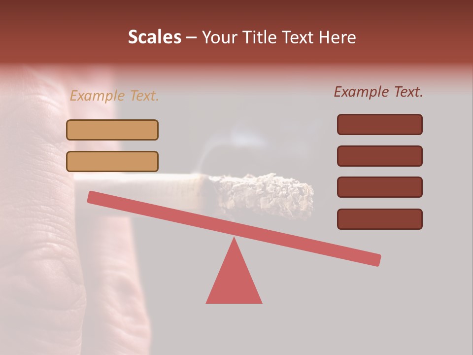 Cool Cancer Fingers PowerPoint Template