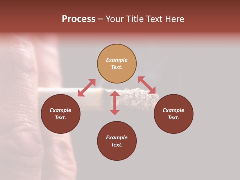 Cool Cancer Fingers PowerPoint Template