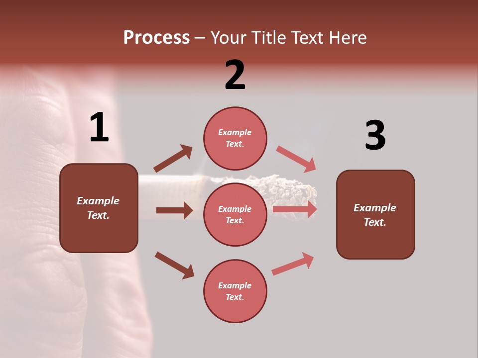 Cool Cancer Fingers PowerPoint Template