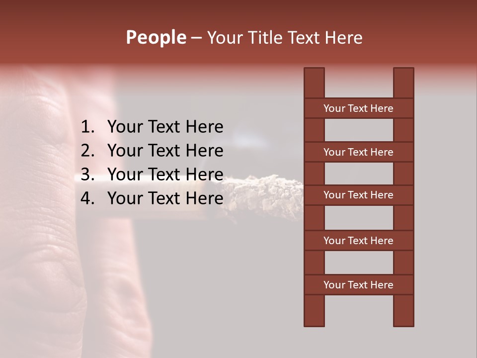 Cool Cancer Fingers PowerPoint Template