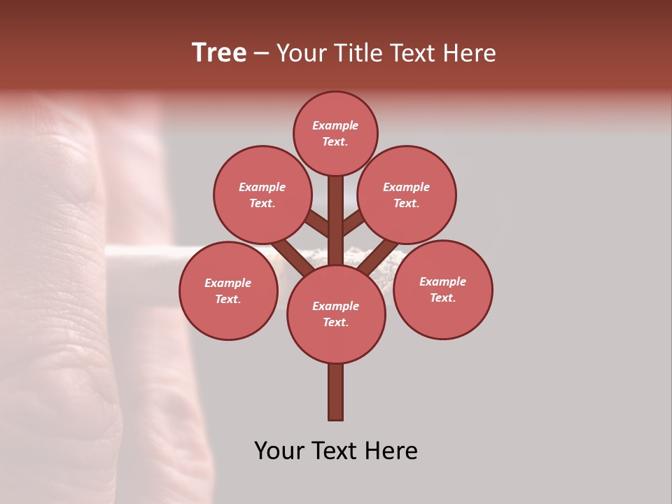 Cool Cancer Fingers PowerPoint Template