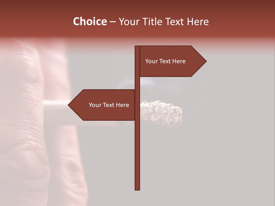 Cool Cancer Fingers PowerPoint Template