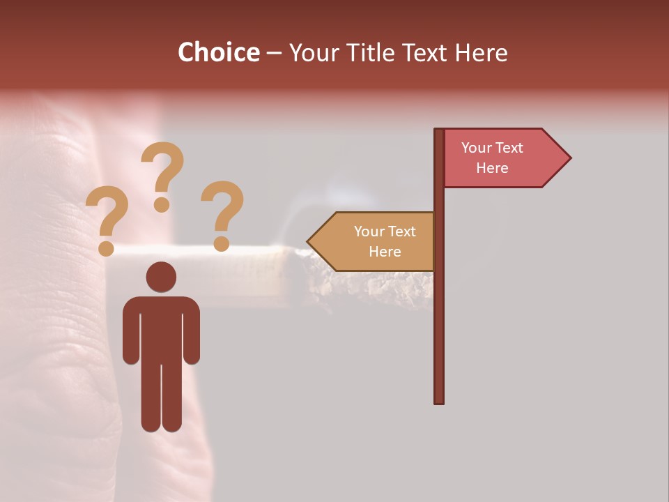 Cool Cancer Fingers PowerPoint Template