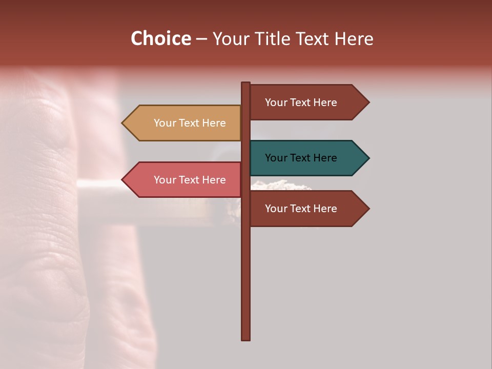 Cool Cancer Fingers PowerPoint Template