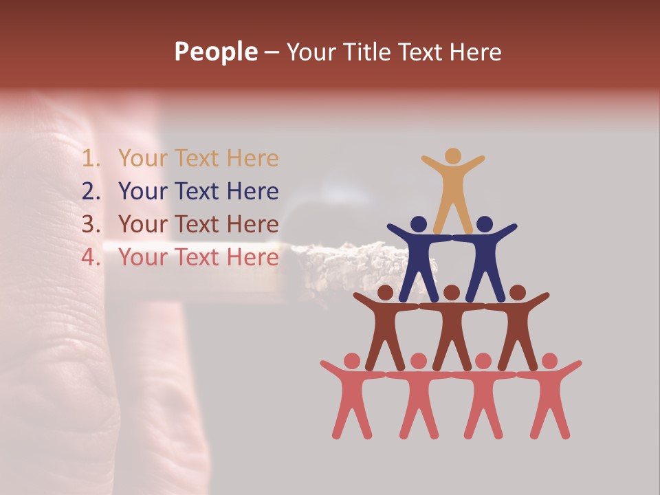 Cool Cancer Fingers PowerPoint Template