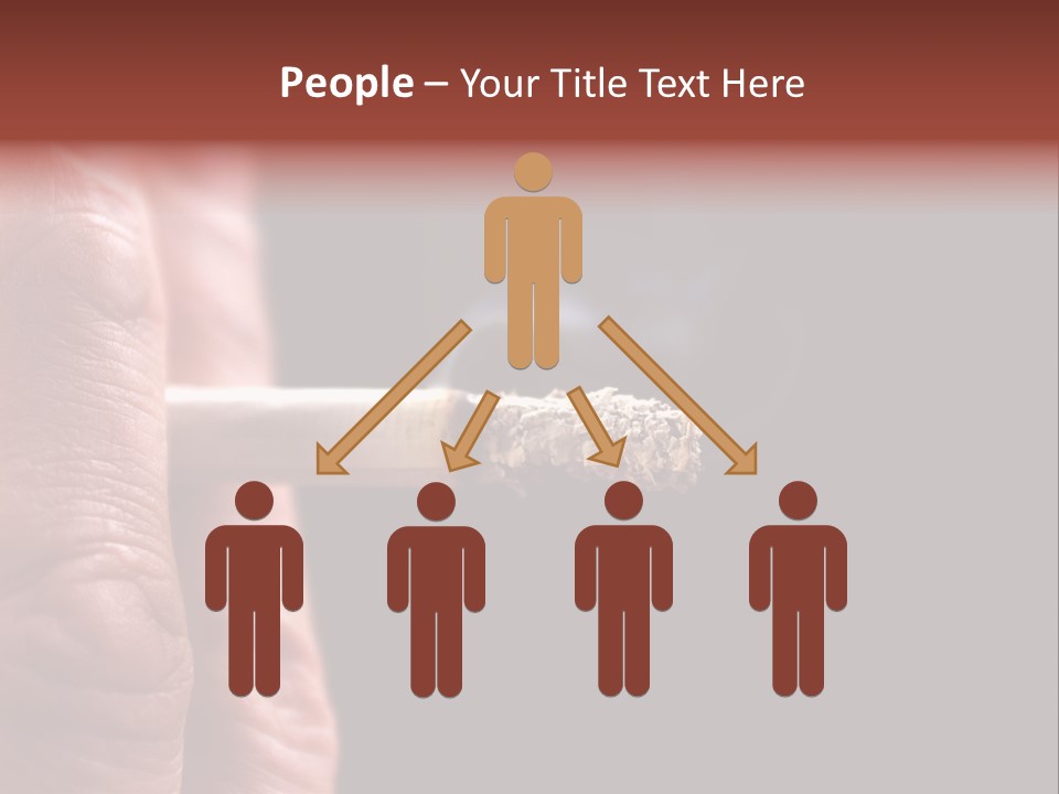 Cool Cancer Fingers PowerPoint Template