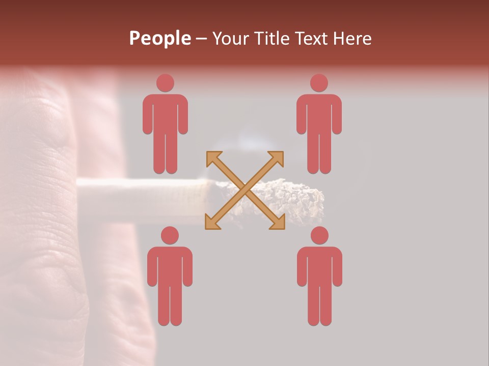 Cool Cancer Fingers PowerPoint Template