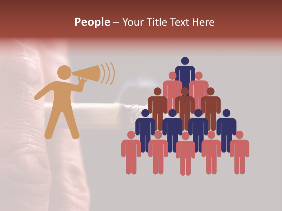 Cool Cancer Fingers PowerPoint Template