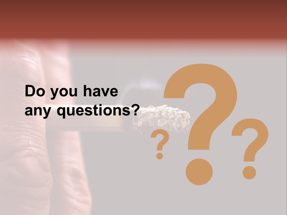 Cool Cancer Fingers PowerPoint Template