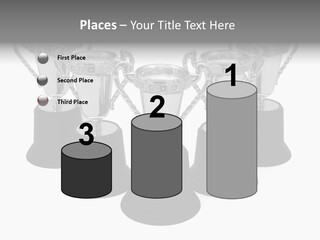 Copy Space Trophy First PowerPoint Template