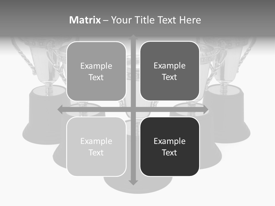 Copy Space Trophy First PowerPoint Template