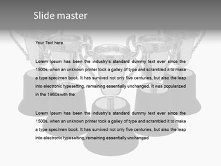 Copy Space Trophy First PowerPoint Template