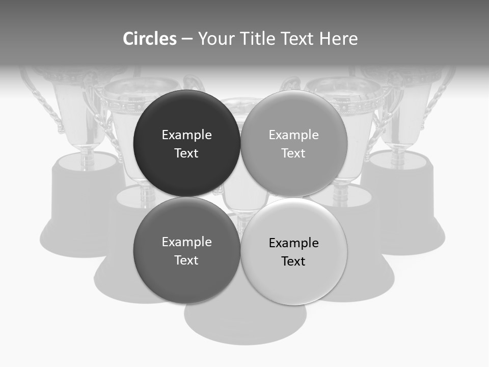 Copy Space Trophy First PowerPoint Template