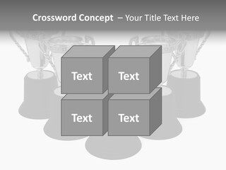 Copy Space Trophy First PowerPoint Template