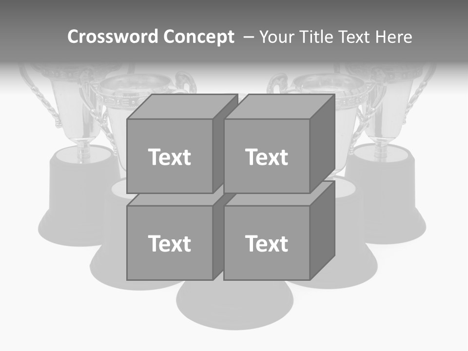 Copy Space Trophy First PowerPoint Template