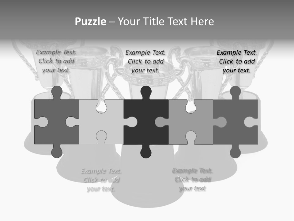 Copy Space Trophy First PowerPoint Template