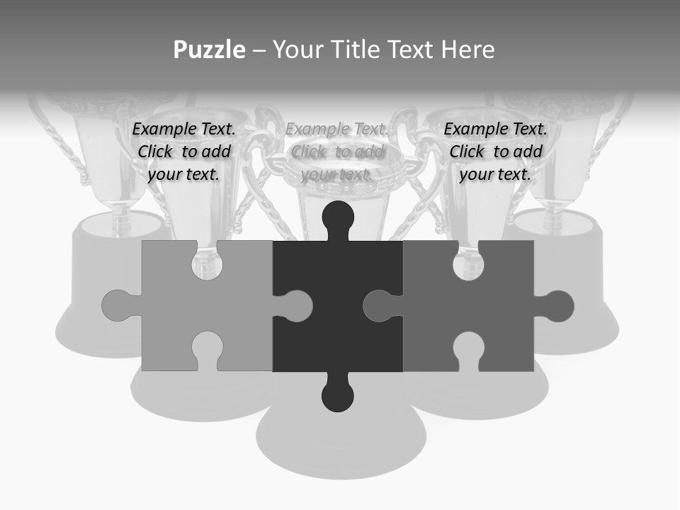 Copy Space Trophy First PowerPoint Template