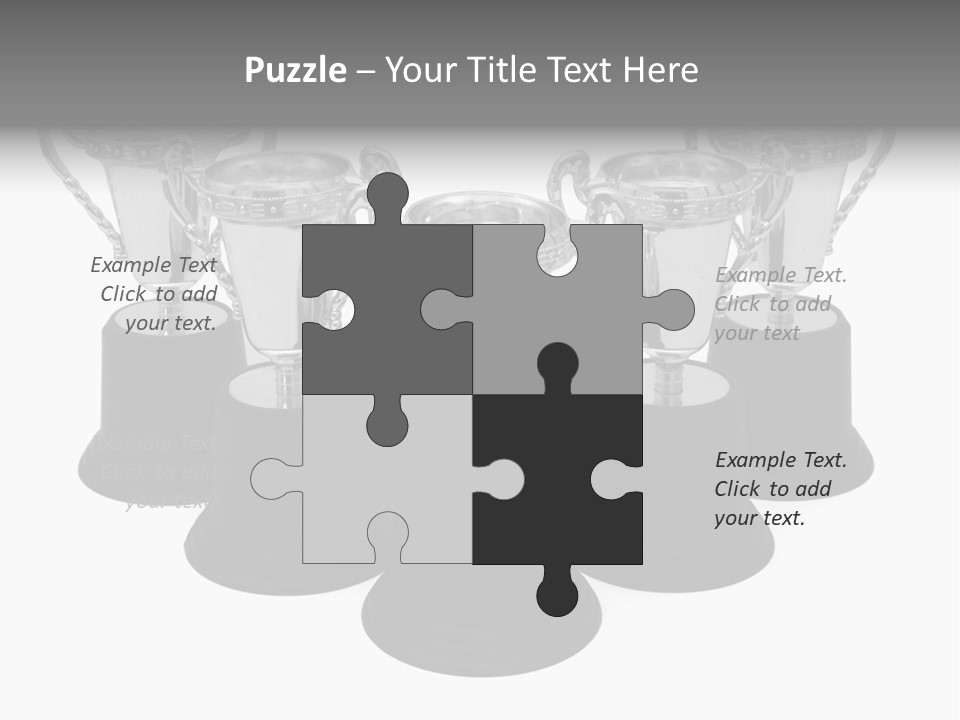 Copy Space Trophy First PowerPoint Template