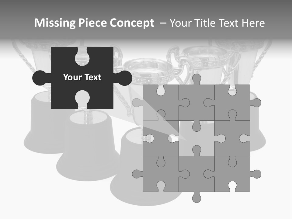Copy Space Trophy First PowerPoint Template