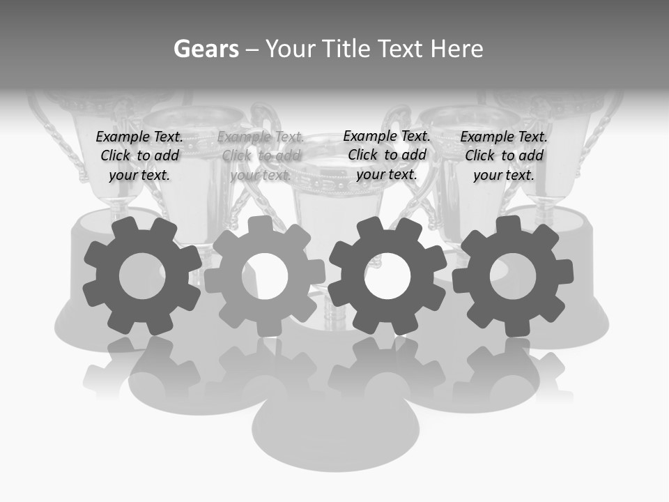 Copy Space Trophy First PowerPoint Template