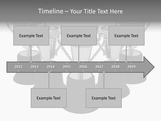 Copy Space Trophy First PowerPoint Template