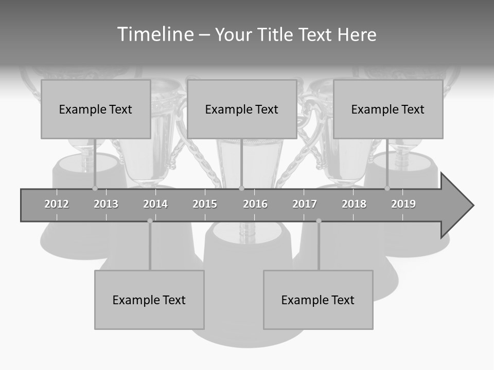 Copy Space Trophy First PowerPoint Template