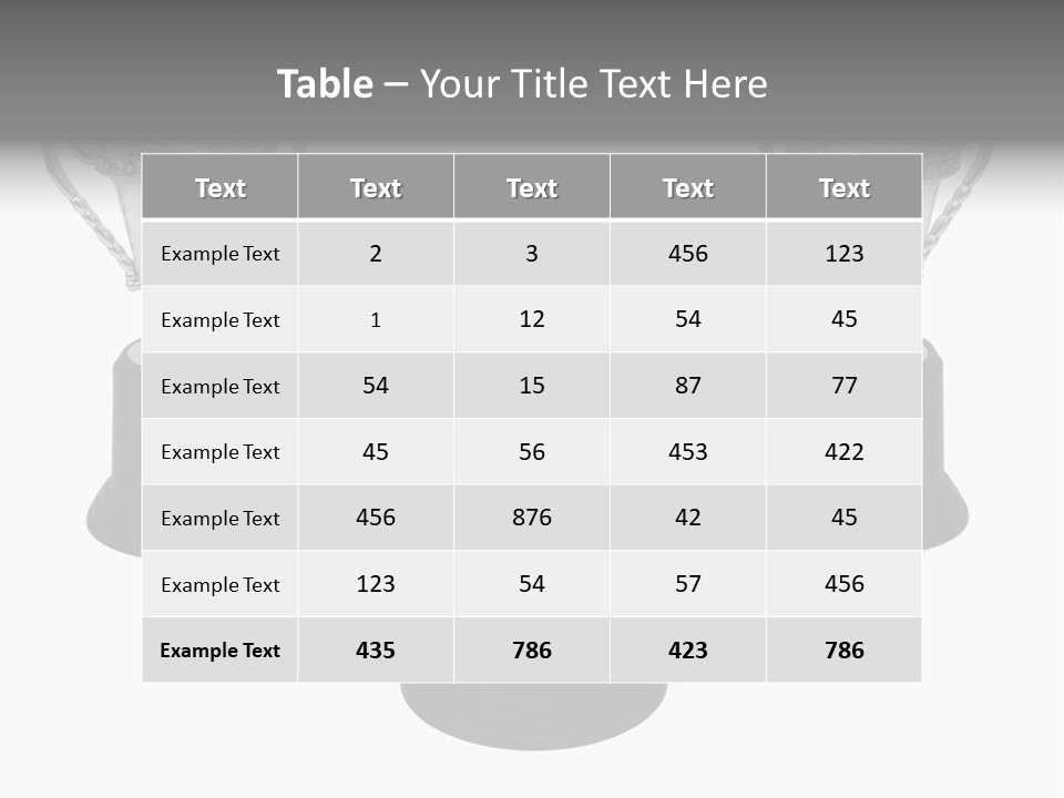 Copy Space Trophy First PowerPoint Template