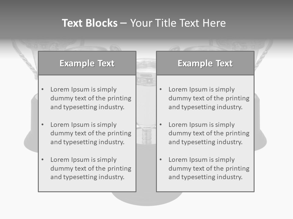 Copy Space Trophy First PowerPoint Template