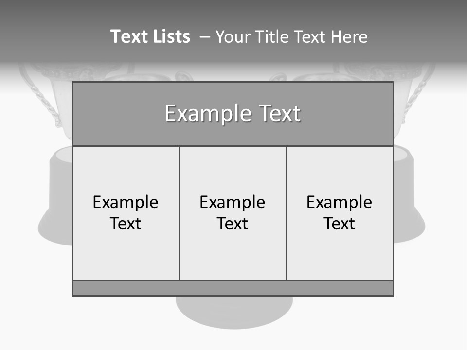Copy Space Trophy First PowerPoint Template