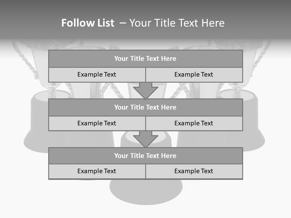 Copy Space Trophy First PowerPoint Template