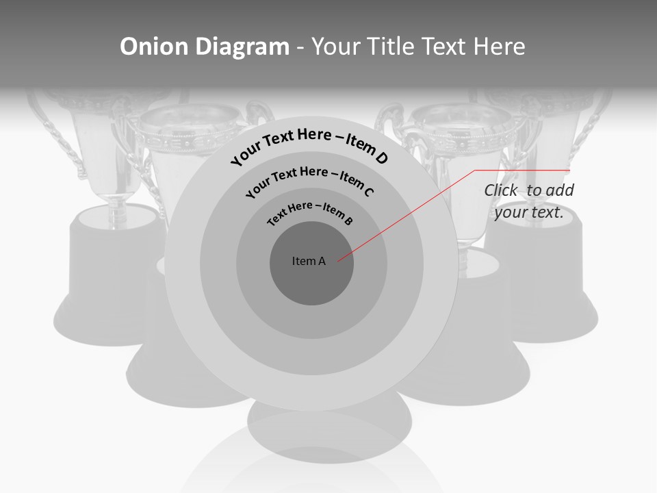 Copy Space Trophy First PowerPoint Template