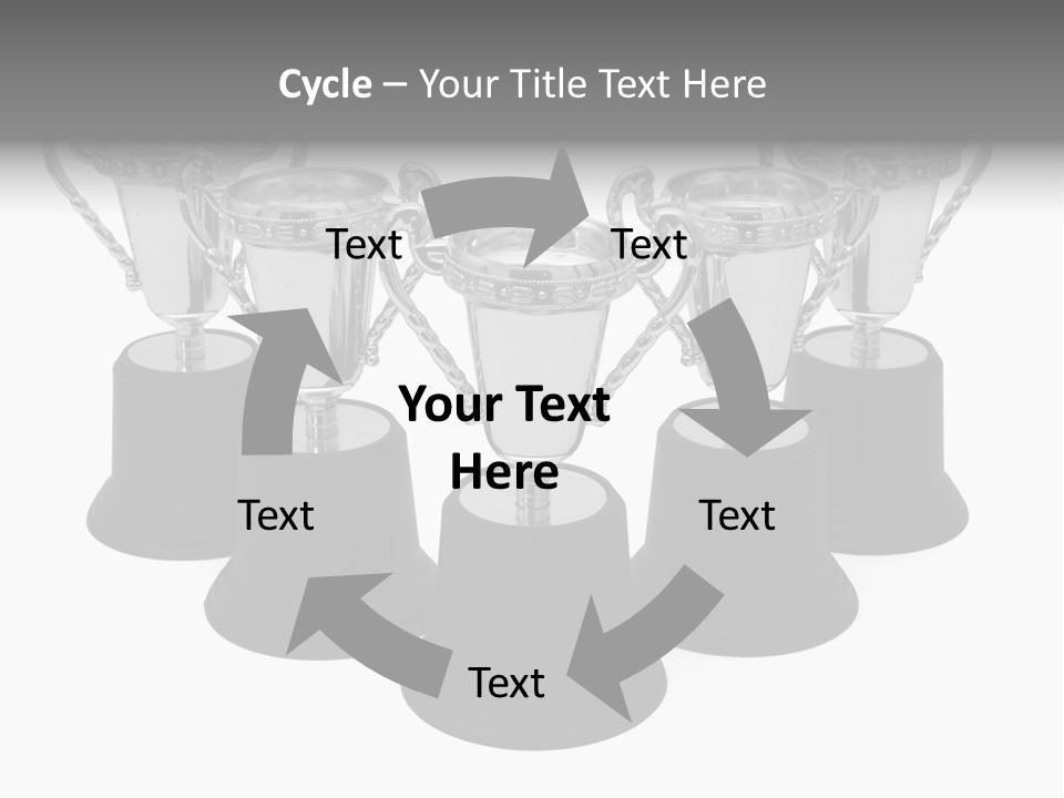 Copy Space Trophy First PowerPoint Template