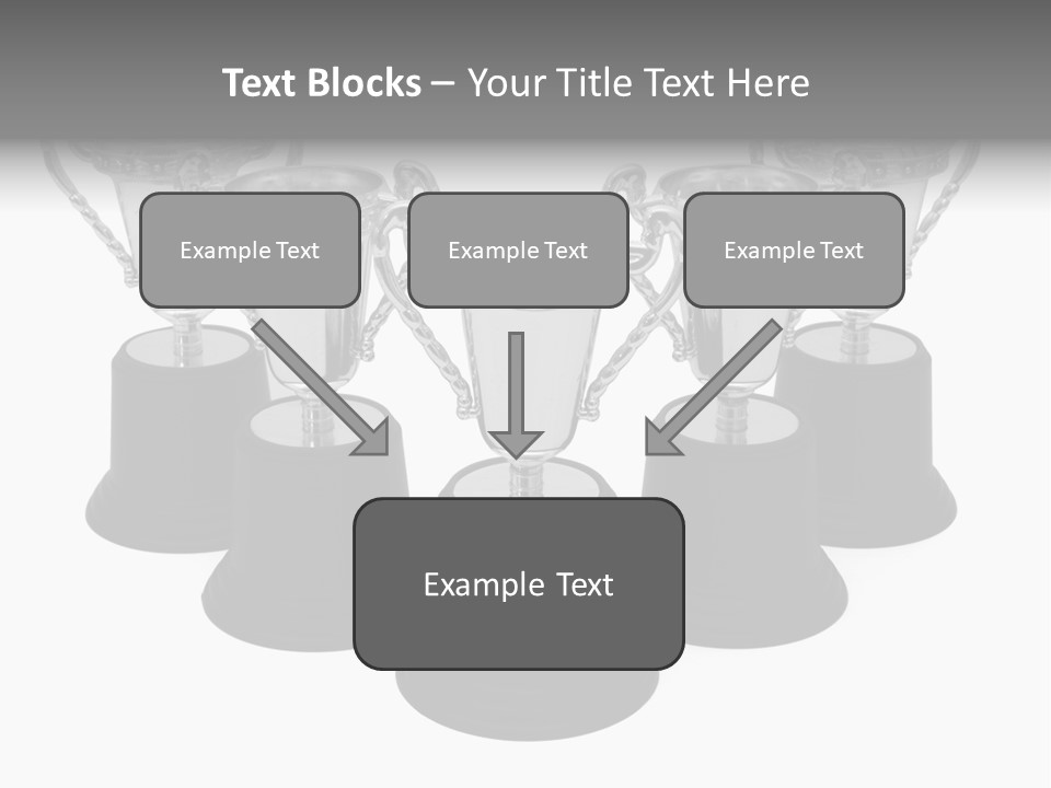 Copy Space Trophy First PowerPoint Template