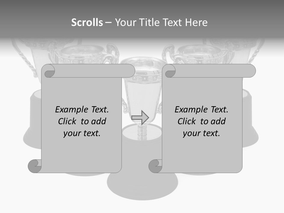 Copy Space Trophy First PowerPoint Template