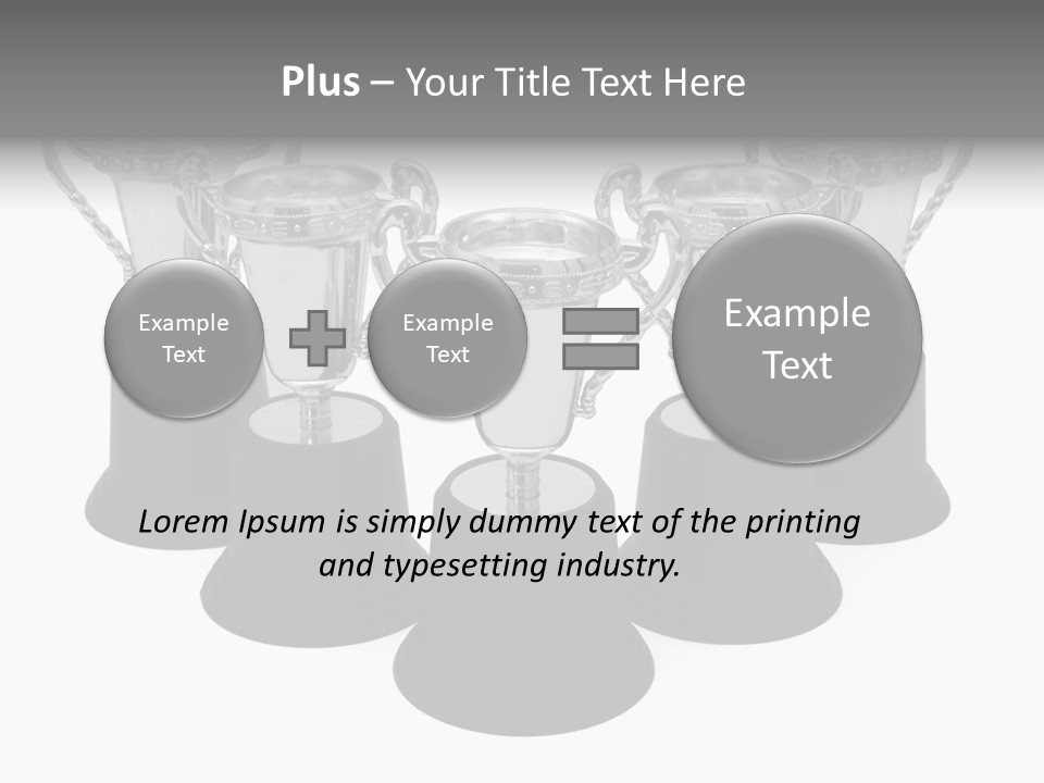 Copy Space Trophy First PowerPoint Template