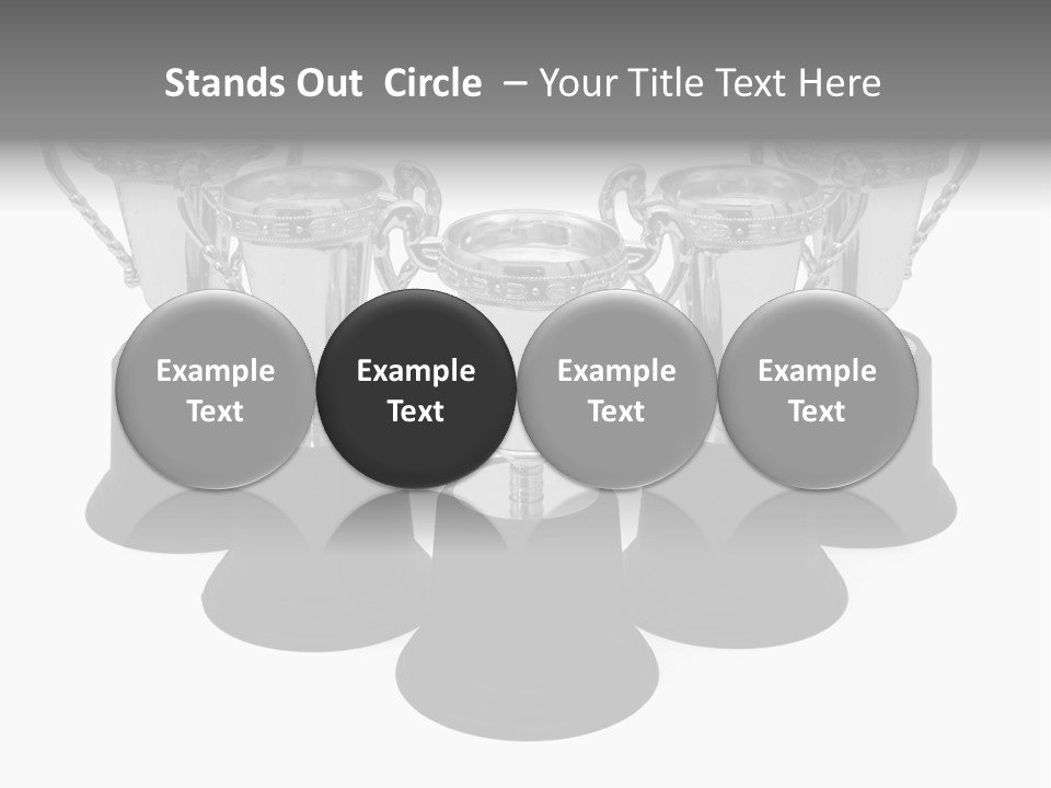 Copy Space Trophy First PowerPoint Template