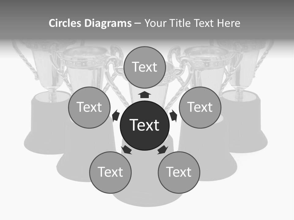 Copy Space Trophy First PowerPoint Template