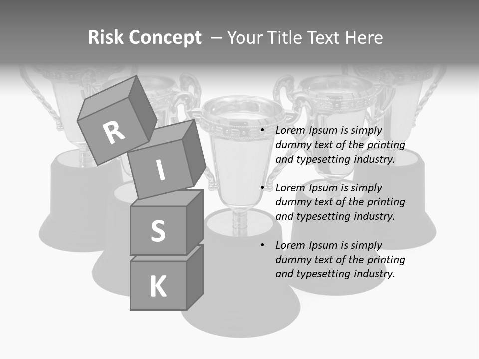 Copy Space Trophy First PowerPoint Template
