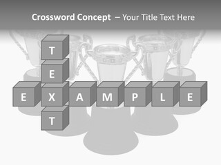 Copy Space Trophy First PowerPoint Template