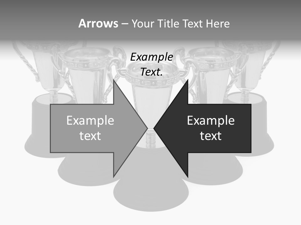 Copy Space Trophy First PowerPoint Template