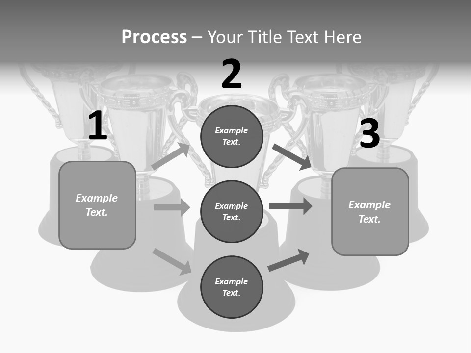 Copy Space Trophy First PowerPoint Template