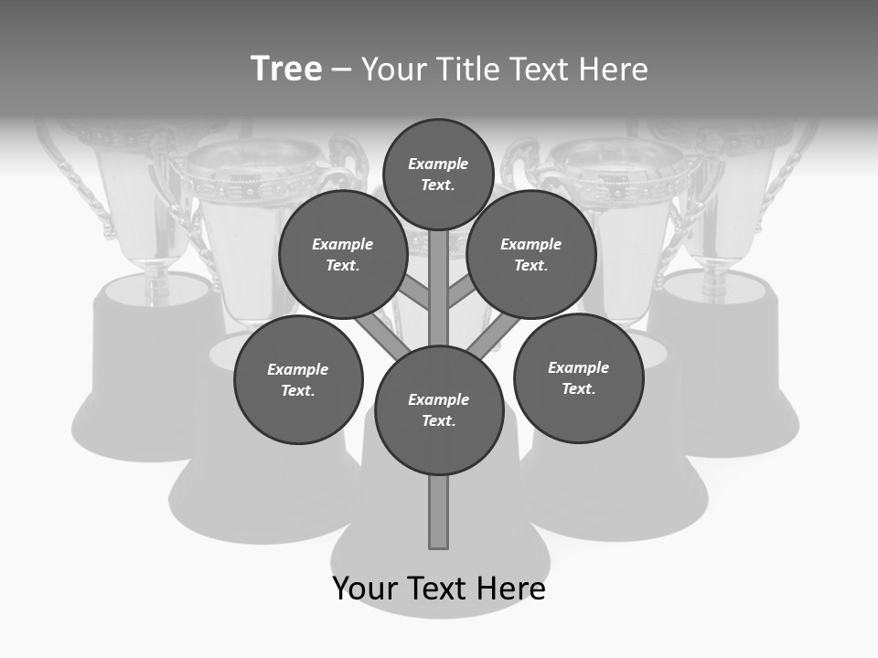 Copy Space Trophy First PowerPoint Template
